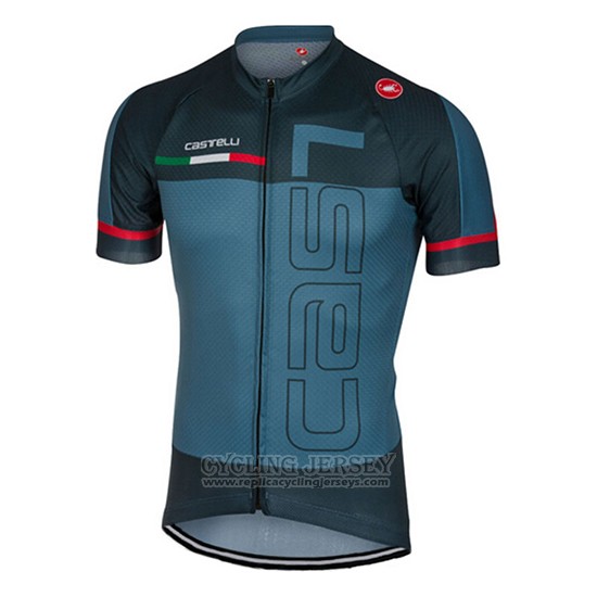 2017 Cycling Jersey Castelli Green Militare Short Sleeve and Bib Short ...